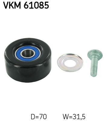 Galet enrouleur de courroie d'accessoire SKF ref. VKM 61085